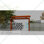 农业生态园大门施工设计-采摘生态园大门现场制作